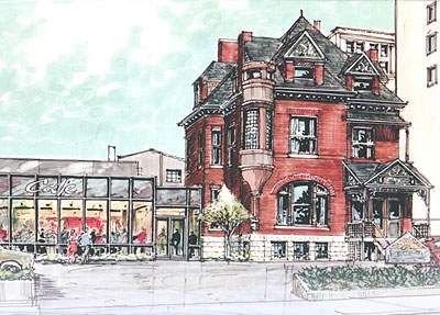 Portfolio Gallery & Education Center expansion rendering
